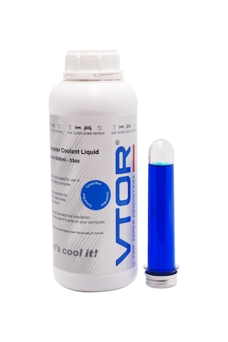 Vtor Bilgisayar Soğutma Sıvısı 1000ML Kristal Mavi