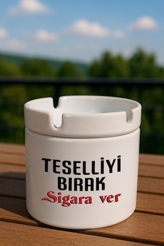 Porselen Baskılı Küllük