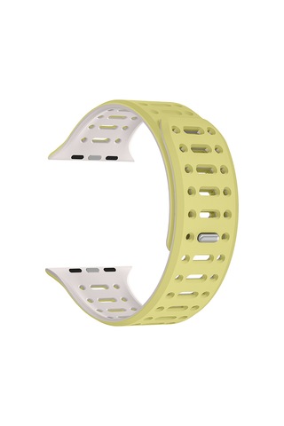 Biriva Home Watch 10 42mm Uyumlu Krd-124 Silikon Kordon Strap Kayış-sarı