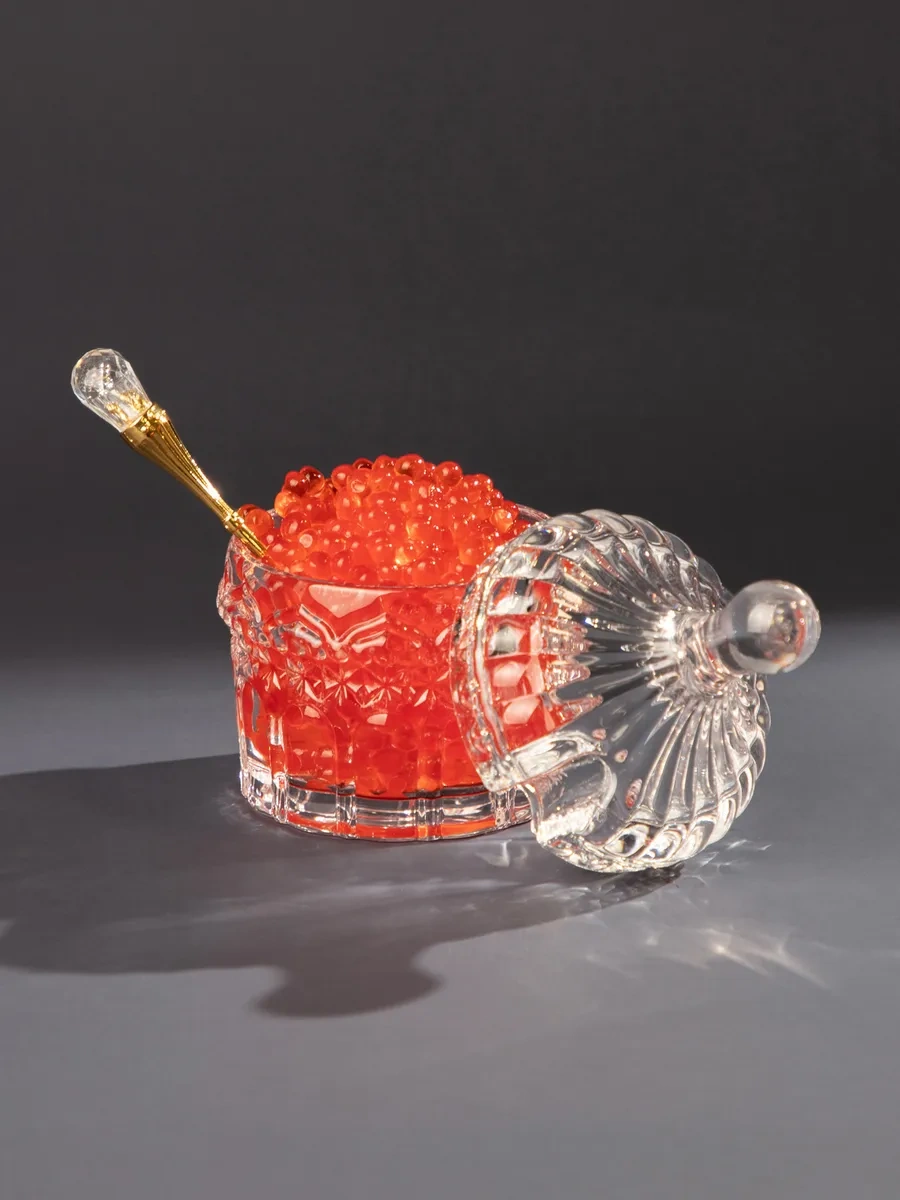 Lefard Kapaklı Ve Kaşıklı Cam "muza" 125 Ml İkra Tabağı 156402551 Beyaz