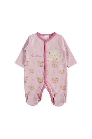 Civil Baby Ayı Empirme 8 Li Zıbın Setleri - Lila Soft Gül Kurusu