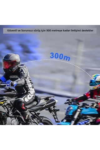 Y20 Max İnterkom Seti Su Geçirmez Bluetooth Kulaklık 2 Kişi Bağlanma Özellikli
