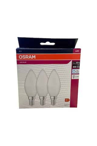 Led Value Classıc B 60 7,5w Led Ampul E14 Duy 806 Lm Sarı Işık 27