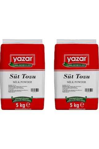 Yazar Süt Tozu İçilebilir 2 x 5 KG