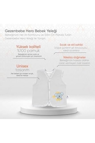 10 Is Shoes Hero Bebek Yeleği Acı Kahverengi