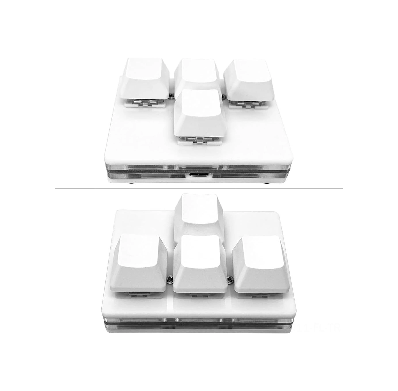 Lemestar Küçük Boy 4 Tuşlu Mekanik Klavye - Wasd Ve Ok Tuşları, Usb Kablolu Kırmızı Switch, Özelleştirilebilir Kısayollar Optik