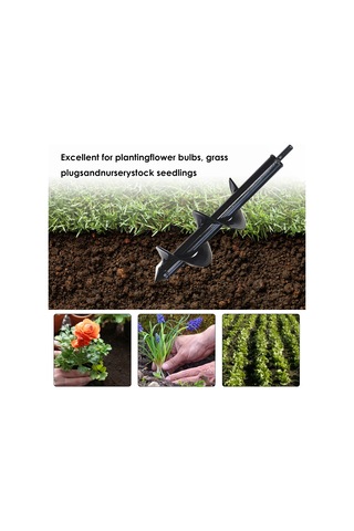 Moveevo Çelik Bahçe Matkap Ucu - Çiçek, Çim Ve Fidye Ekleme İçin - Evrensel Uyumlu - Zaman Ve Enerji Tasarrufu