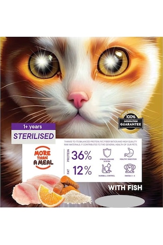 Kısırlaştırılmış Balık Etli Yetişkin Kedi Maması 3 Kg