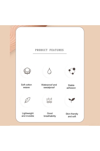 Neevoyu Kuru Tutucu Göğüs Lifting Bandı - Invisible, Soluk Renk, 5cm X 5m, Akne Olmayan, Spor Ve Gündelik Kullanim İçin Bej