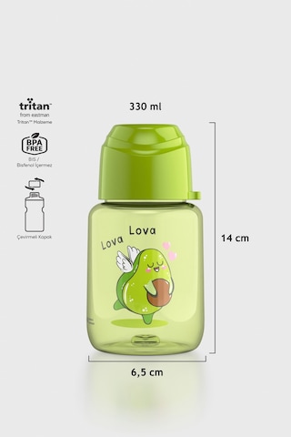 Renga Moi Baby Desenli 330 Ml Tritan Şişe 912061 Yeşil Yeşil