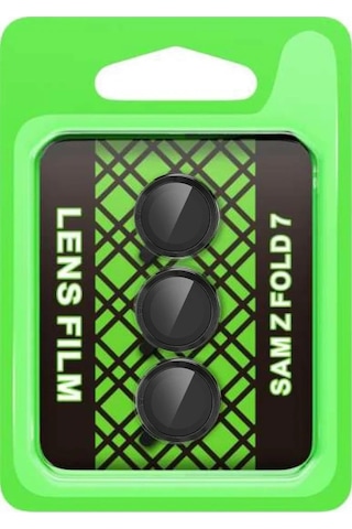 Mey İthalat Samsung Uyumlu Galaxy Z Fold 7 Raze Metal Kamera Lens - Siyah