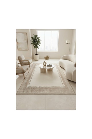 Soneva Serisi Sık Akrilik İplik Dokuma 200 X 300 6m2 Dokuma Halı Bej