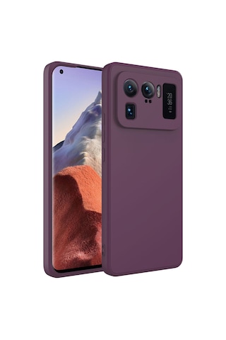Xiaomi Mi 11 Ultra Kılıf Zore Mara Lansman Kapak Koyu Mor