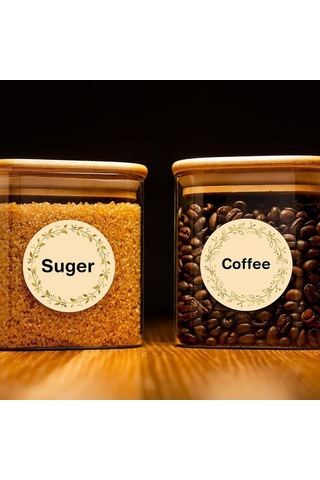 Suntek 200 Parça Kavanoz Etiket Çıkartmaları Scrapbooking