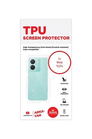 Vivo Y27s Arka Ve Yan Koruyucu Tpu Film