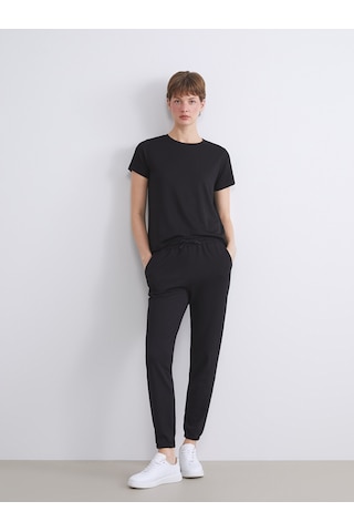 Lcw Everyday Siyah Beli Lastikli Kadın Jogger Eşofman Altı