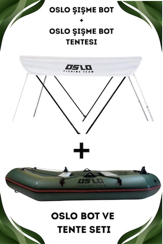 Oslo Fishing Team Haki Şişme Bot Ve Tente Seti