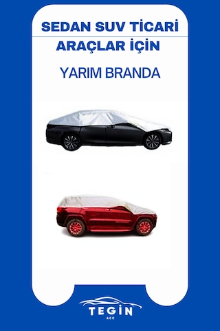 Audi A3 2012 - 2020 Sedan Uyumlu Solarblock Yarım Araba Brandası