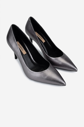 Valmenti Kadın Hakiki Deri Antrasit Stiletto Ayakkabı 1160 26330 Bn Ayk Sk25-26 Antrasıt Antrasit