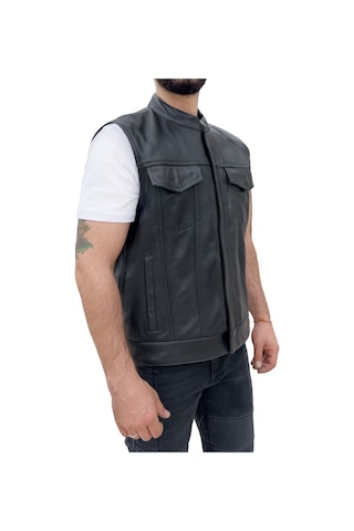 The Biker Jeans California Deri Motosiklet Yeleği