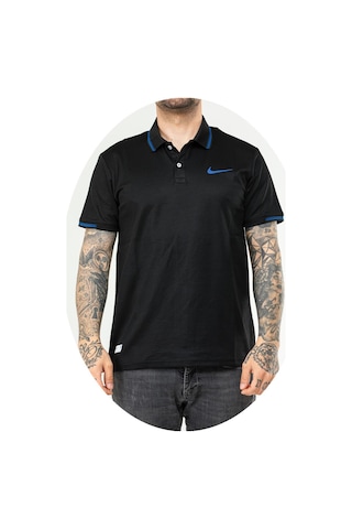 Nike Ef-4522 Erkek Polyester Mesh Polo Yaka T-shirt Siyah