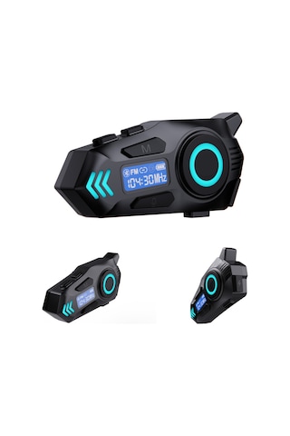K09 Intercom Bluetooth Motosiklet Kask Kulaklığı Çift Yönlü Intercom Ve Müzik Desteği