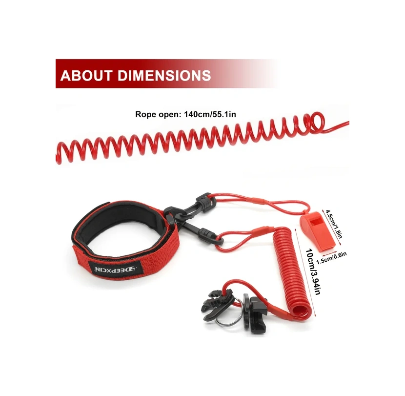 Willowhaven Mavi Tekne Emniyelisi: 4 Anahtarlı, Düdüklü, Ayarlanabilir Bileklik