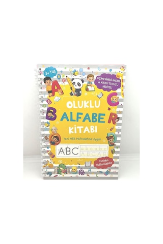 Oluklu Alfabe Kitabı / Uçan Sihirli Kalem Ve Kalem Tutucu Hediyeli / 3+