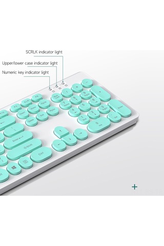 Reedark T-wolf Tf770 Kablosuz Klavye-fare Seti, 2.4g, Gümüş Renkli Yuvarlak Tuşlar, Sessiz, Düşük Profilli, Geniş Uyumlu Pil Dahil Değil Diğer