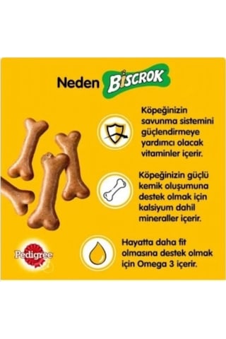 Pedigree Biscrok Original Köpek Ödül Bisküvisi 6 x 500 G