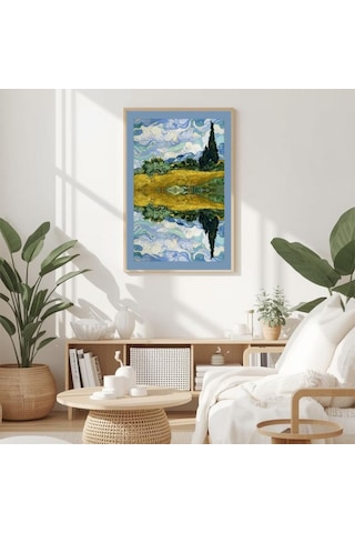 Besay Yansıma Duvar Posteri-modern Sanat Estetik Dekoratif A2 Çerçevesiz
