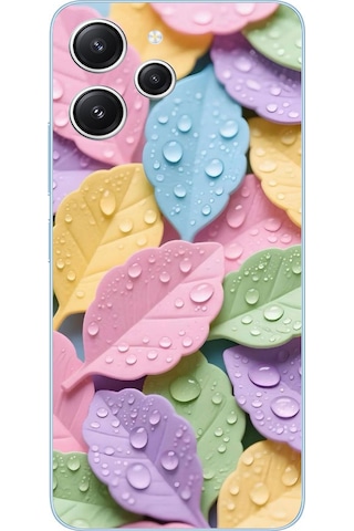 Redmi 12 Uyumlu Pastel Damlalıklı Yapraklar Baskılı Silikon Kılıf Renkli Redmi 12 Uyumlu Pastel Damlalıklı Yapraklar Baskılı Silikon Kılıf Renkli