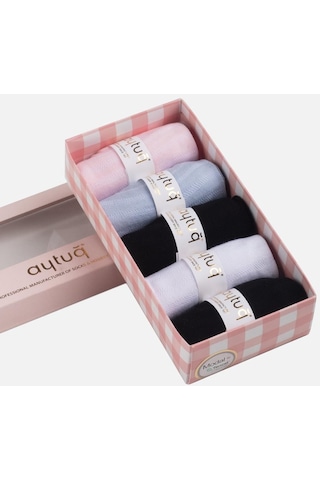 Aytuğ Kadın Modal 5 Çift Özel Kutulu Kısa Konç 33009 Çok Renkli