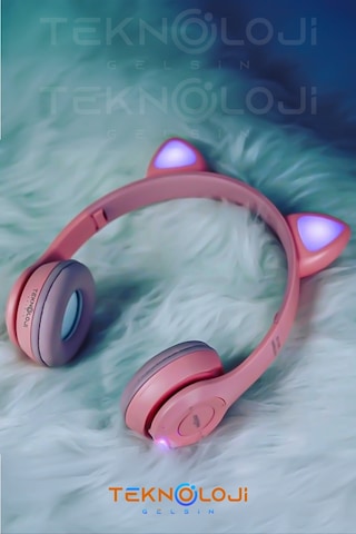 Teknoloji Gelsin P47M Bluetooth 5.4 Kedi Kulaklık