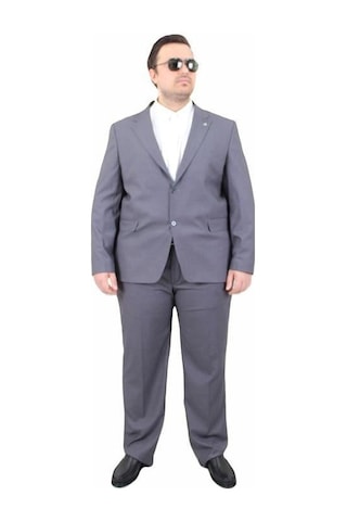 Starbattal Erkek Büyük Beden 6 Drop Takım Elbise Parıs 071010 Fume Fume