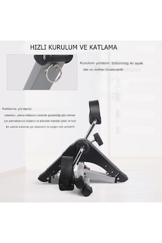Mini El Ve Ayak Egzersiz Bisikleti Kondisyon Pedalı