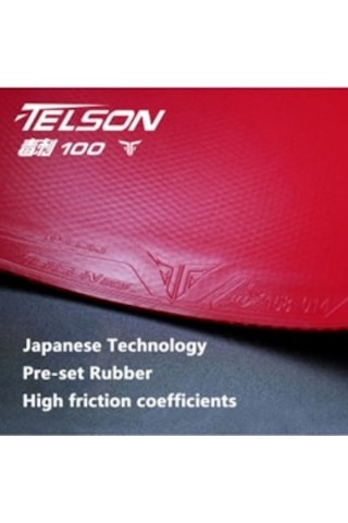 Telson 100 Japon Teknolojisi Masa Tenisi Raket Lastiği Profesyonel Siyah