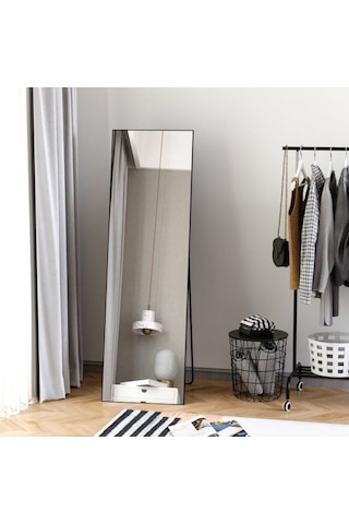 Siyah Ayaklı Metal Boy Aynası 180 x 60 CM