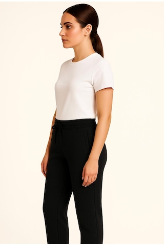 Axxel Kadın Siyah Büyük Beden 3 İplik Şardonlu Eşofman Altı-p2021 Siyah