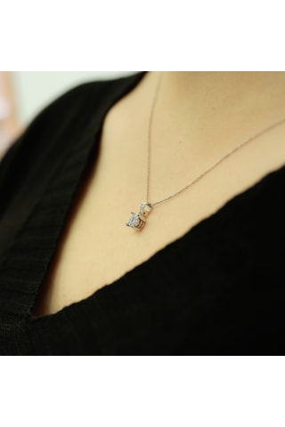 Lova 0,50 Karat Tektaş Görünümlü Pırlanta Kolye - 2020001