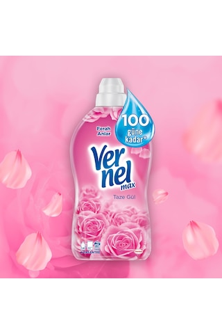 Vernel Max Konsantre Çamaşır Yumuşatıcı Taze Gül 2 x 1440 ML