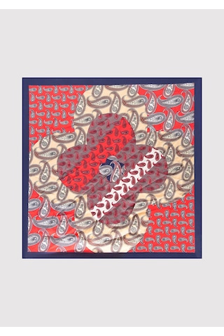 Mavi - Baskılı Bandana 1913443-90742 Kırmızı