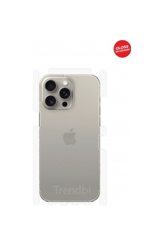 Apple iPhone 15 Pro Max Uyumlu Arka Ve Yan Koruyucu Tpu Film
