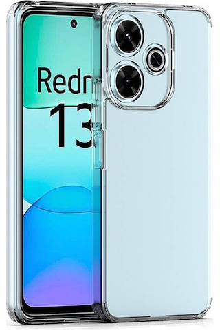 Xiaomi Redmi 13 4g Kılıf Zore Süper Silikon Kapak Seffaf