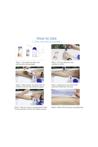 Hangfox Honey Flavor Hair Removal Wax Strips - Painless, Multi-body Use, Natural Ingredients For Men & Women