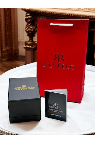 Revello Altın Kaplama Kararma Renk Atma Yapmaz 3atm Su Geçirmez+bileklik Lady Wristwatch Grc.101.m1