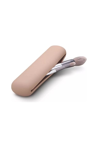 Moveevo 2 Paket Seyahat Makyaj Fırçası Tutucu, Silikon Trend Ve Taşınabilir Kozmetik Yüz Fırçaları Tutucu, Seyahat İçin Yumuşak