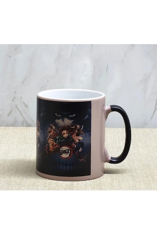 Porselen Renk Değiştiren Demon Slayer Kupa Bardak Aalk380 Çok Renkli