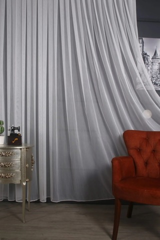 Caserta Home Kurşunlu Armürlü Lufian Tt Zemin Düz Tül Perde
