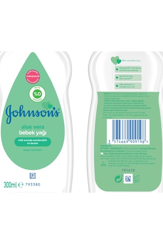 Johnson’S Baby Aloe Vera Yağ 300Ml